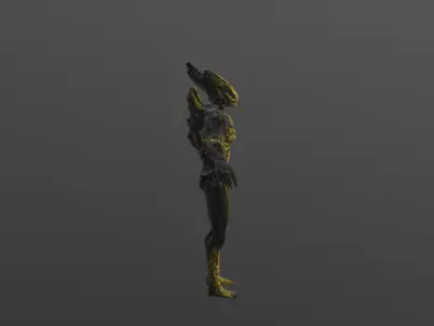 Alien 2 Low-poly 3D model purchase
