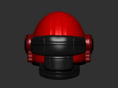 helmet high poly sculpt 3d printable 3D model 20