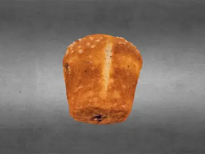 Blueberry Muffin 3D model