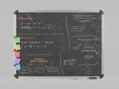  Complete Wall-Mounted Metal Writing Board Collection 