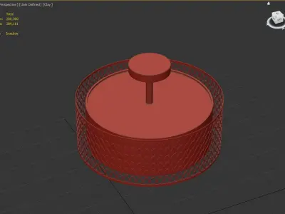 Erika Semi Flush Mount 3D model