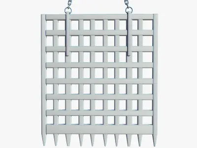 Medieval Door Low-poly 3D model