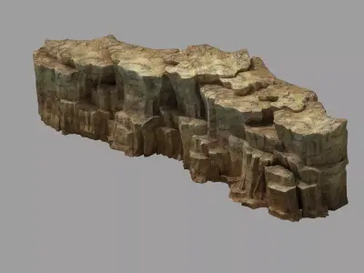 Snow White - Cliffs 04 3D model