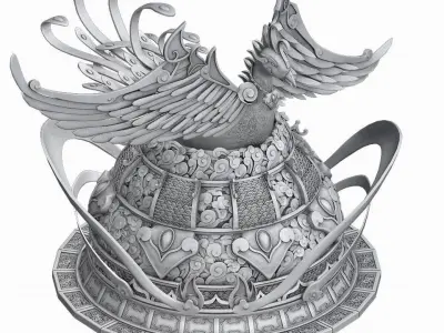 Game Building - the main city - Phoenix 01 3D model