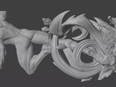 Green Lantern 3D Model STL 3D print model