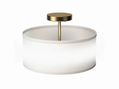 Aaru Fabric Semi Flush Mount 3D model purchase