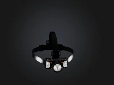 Headlamp Low-poly 3D model