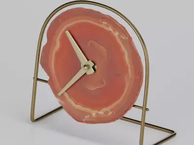 Agate clock Low-poly 3D model
