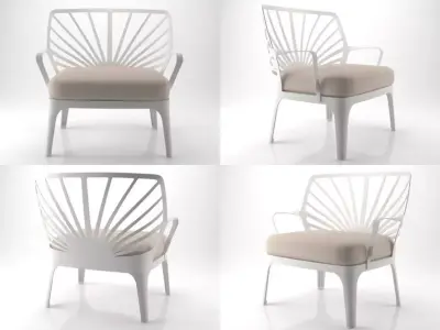 Sunrise easychair 3D model
