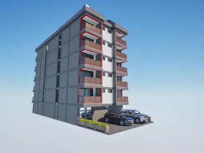 Apartment Exterior 3D model