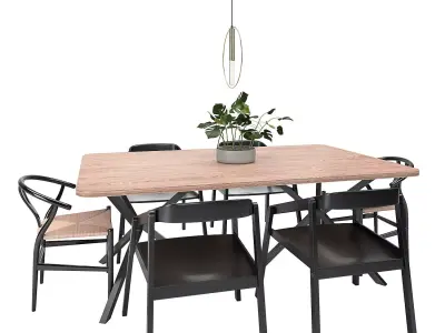 Dining Furnitures Set 55 3D model