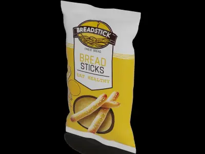 Breadsticks Breadsticks Low-poly 3D model