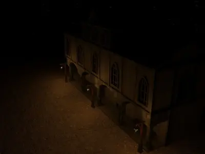 GameReady Medieval Inn Low-poly 3D model