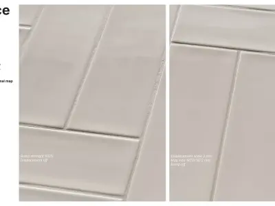 Subway Tile in Double Herringbone Texture