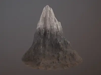 Mountain PBR GameReady Low-poly 3D model