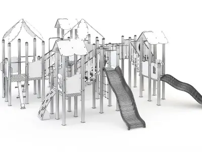 kids child playground 3d model 3D model