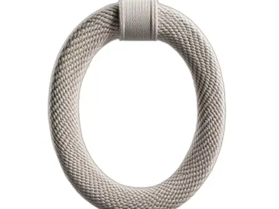 Woven Fabric Ring Handle Low-poly 3D model