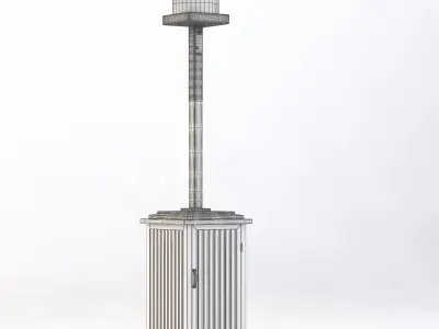 Wooden Look Patio Heater 3D model