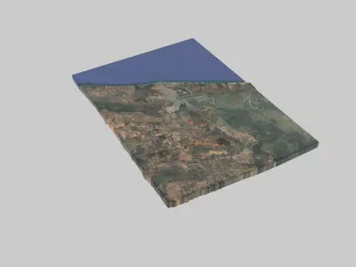 Kenitra City Low-poly 3D model