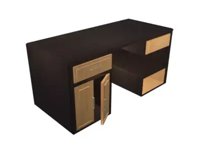 desk office Free 3D model