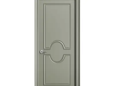Modern entrance door 24 3D model
