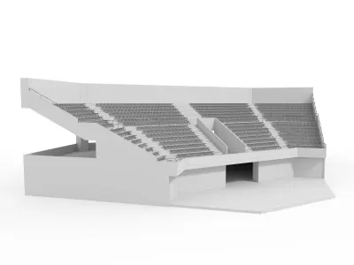 Stadium Tribune 09 Corner 3D model
