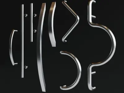 Fittings For Glass Doors 3D model