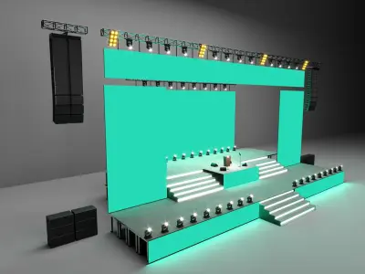 Concert Stage 03 Design 3D model