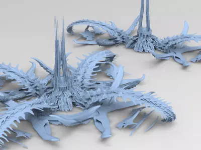 Kraken Under Ocean Temple floor 2 designs 3D model