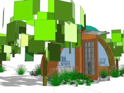 Creative Design-Holiday Cabin-013 3D model