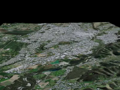 Pau - France 3D model