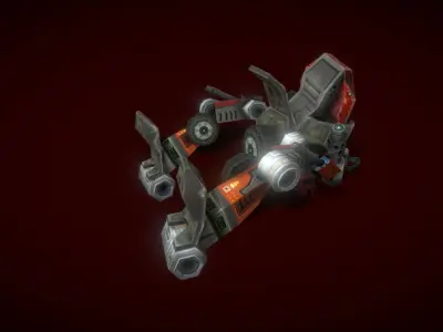 V5 Robot GB Low-poly 3D model