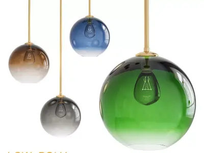 Sibylla chandelier 3d model Low-poly 3D model