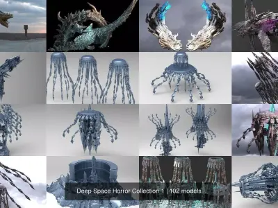 Deep Space Horror Collection 1 3D Model Pack