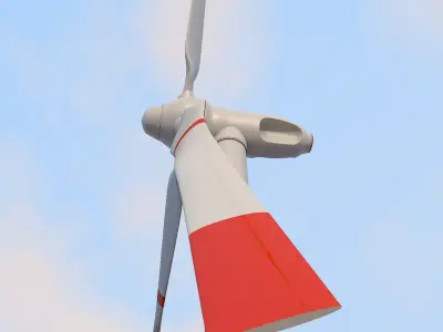 Wind turbine 3D model