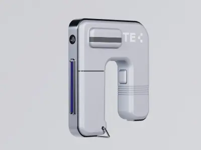 Scanner of the human nervous and vascular system Low-poly 3D model