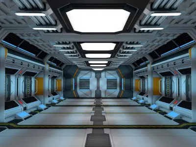 Sci Fi Corridor 3D model