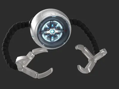 Droid avengers watch Low-poly 3D model