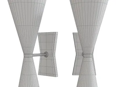 Currey and Co Gino Wall Sconce Low-poly 3D model