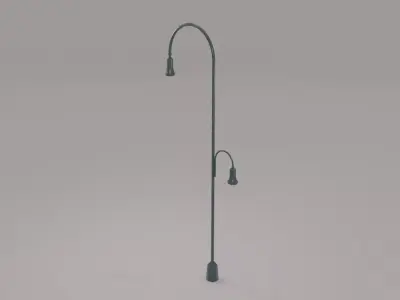 Street Lamp NYC Low-poly 3D model