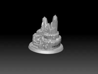Fantasy Miniature Base -3D printing model 3D print model