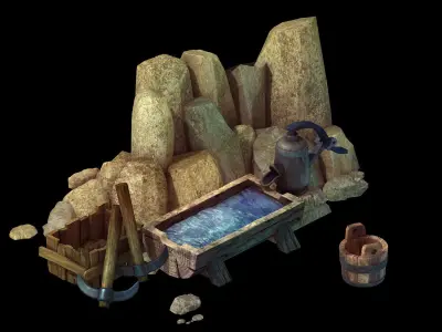 Plumbing Drain Water - Well 06 3D model