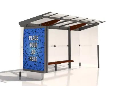 MMCite Regio 310b Bus Shelter 3D model