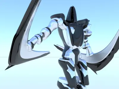 Robot Cyborg Game Character SciFI 3D model