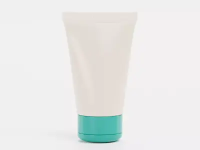 Cream Tube V2 - Skincare Cosmetic Packaging 3D model