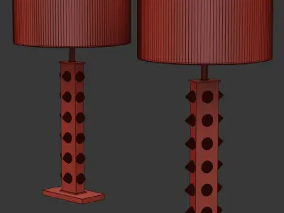Pair of table Lamp by LA Studio  3D model