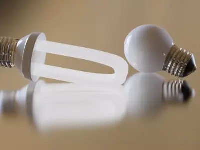 lamp LED Low-poly 3D model