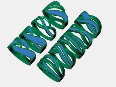 light stone ring 3D print model