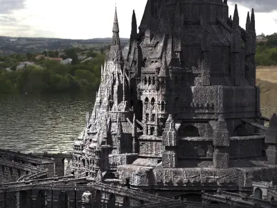 Maleficent castle Tower 3 3D model