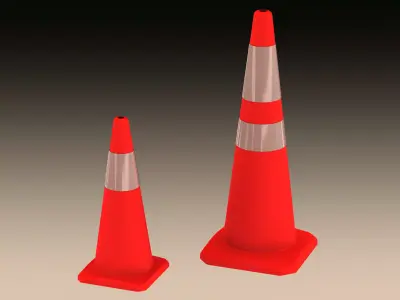 Safety Traffic Cone 3D model